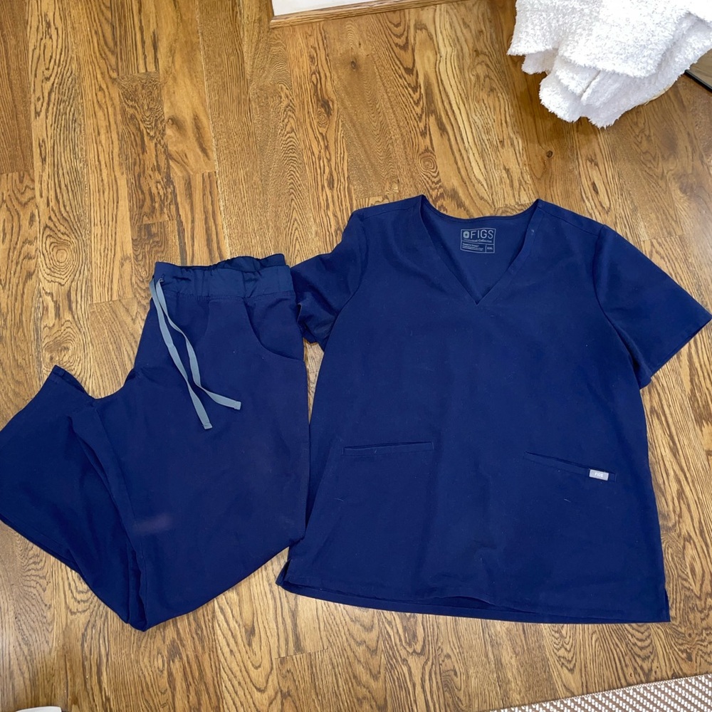 Scrub set navy XXL